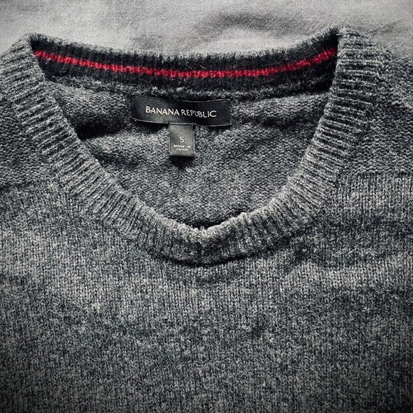 Banana Republic, Charcoal Grey, Wool Sweater - Picture 2 of 3